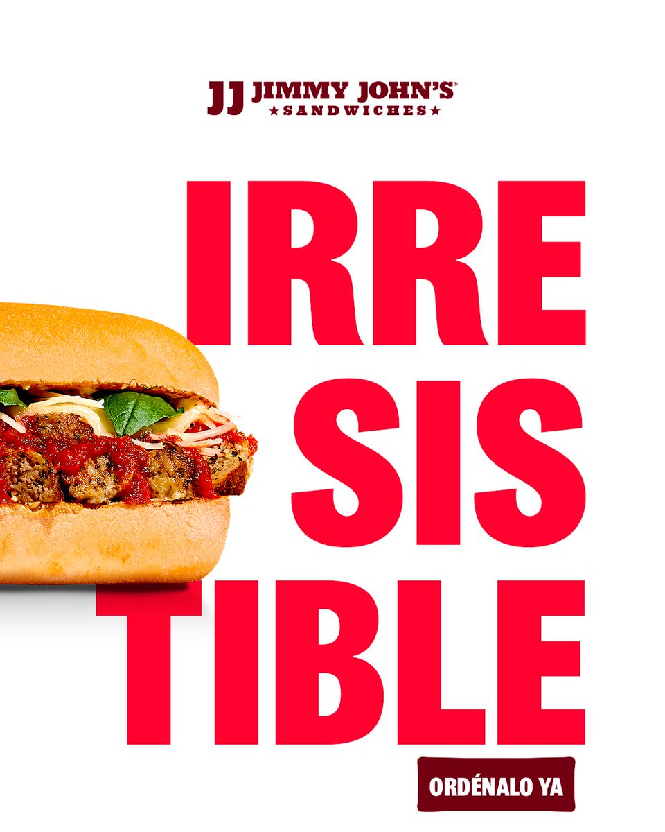 jimmyjohns_sv's tweet photo. No deslices si no quieres caer en la tentación. 😏
Nuestro Meatball Parmesan tiene toda tu atención y lo sabes. 🥖🔥
#JimmyJohns #ElSalvador https://t.co/BoadzhXZ2a