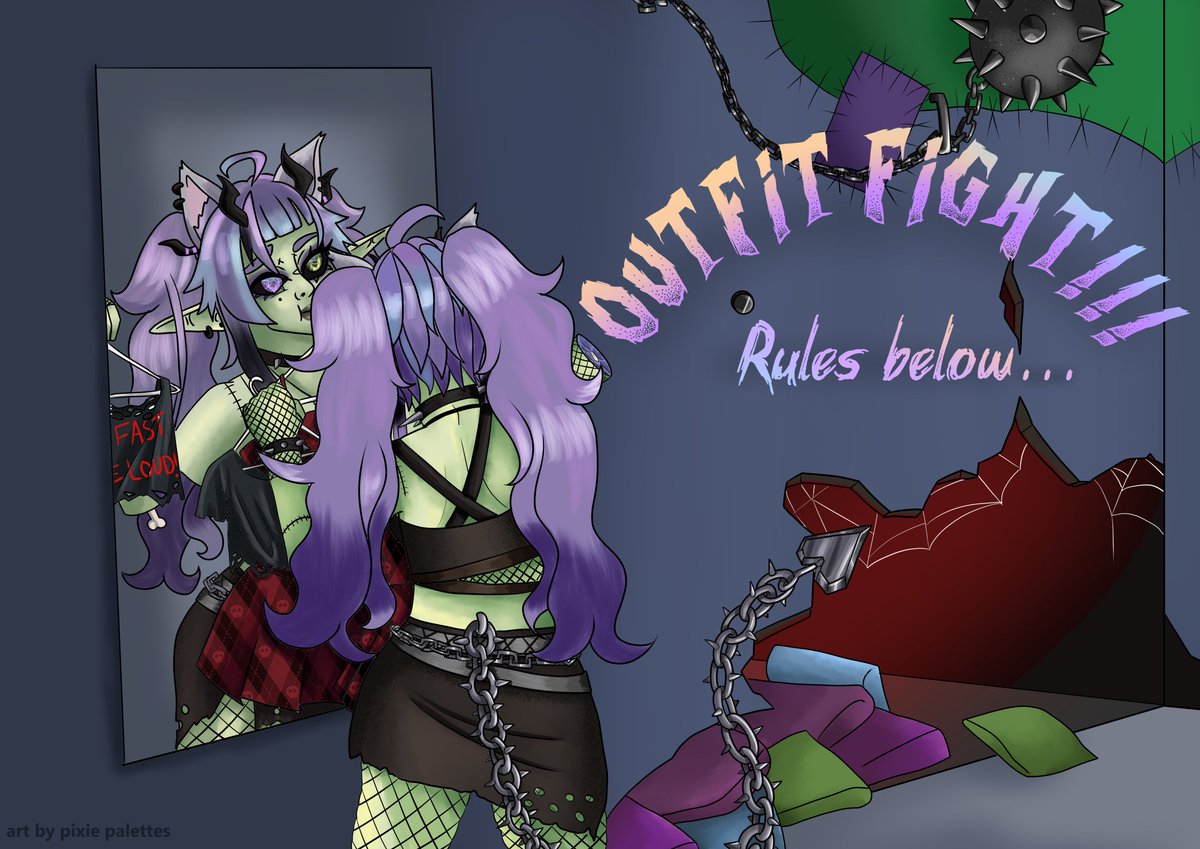 pixi_meat's tweet photo. OUTFIT FIGHT IS HEREEEE ~~ 4 WINNERS !!! 
rules and info below! https://t.co/4mlhAWjN5f