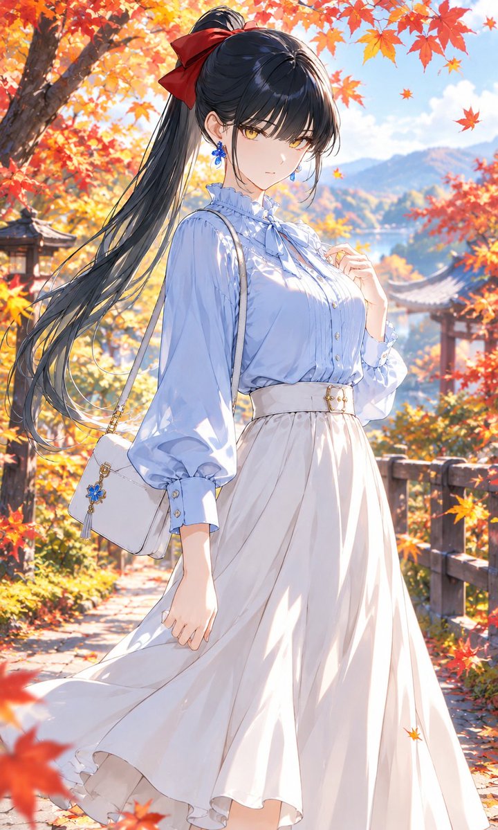 san3san3cry's tweet photo. おはようございます☀
10月になりました✨
今年の紅葉🍁はいつ頃かな🤔
皆さん、今月もよろしくお願いします☺
＃AIイラスト　＃AIart https://t.co/47N2xXISIl