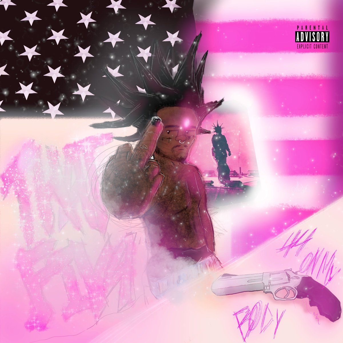 Alebvf19's tweet photo. That Fiya - Uzi cover art by me https://t.co/JUb4jsbZAg