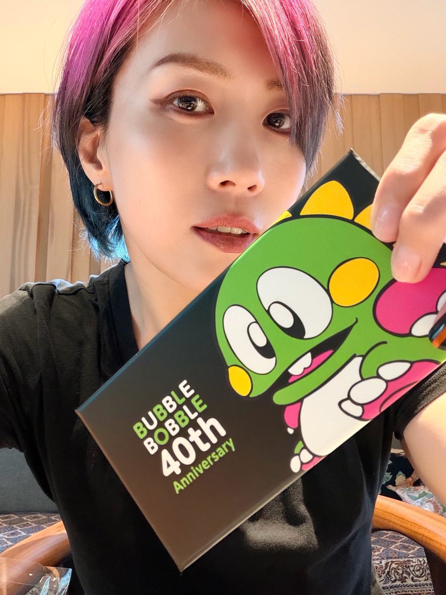 WWEAsuka's tweet photo. バブルボブルは音楽もキャラも可愛いね❣️そしてオモロい #タイトー https://t.co/i73YYoHfjb