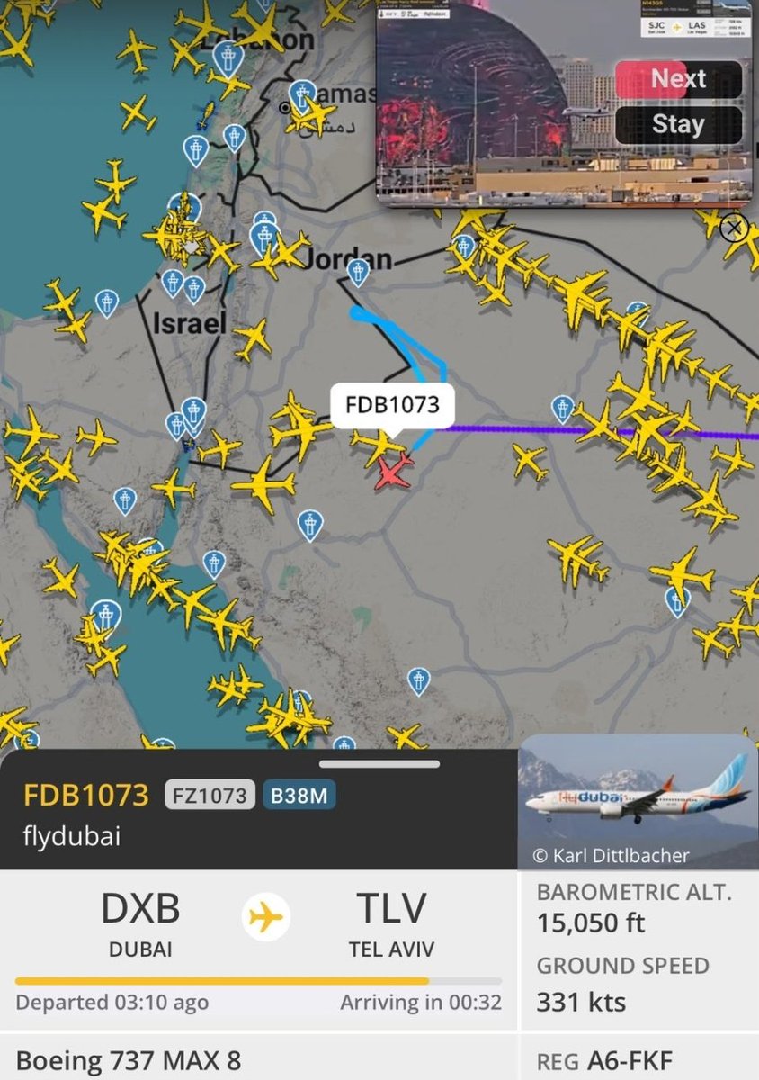 RudyGiuliani's tweet photo. 🚨 LIVE UPDATES: Pilot arrested for attempting to crash plane in "Jihadist Terrorist Attack" thwarted by passengers.

Omani co-pilot stabbed Indian captain Smit Machchhar mid-air and tried to crash the Dubai–Tel Aviv Flydubai flight

1. FlyDubai flight (FZ1073) was traveling from Dubai to Tel Aviv on September 30th with more than 170 Israeli passengers aboard.

2. During the flight, the co-pilot stabbed the captain and then attempted to crash the plane.

3. The aircraft entered a tailspin and began rapidly descending.

4. Flightradar24 data showed the aircraft descended nearly 14,000 feet in less than 30 seconds before an emergency signal was transmitted.

5. Passengers reportedly heard screaming and realized something was seriously wrong.

6. One passenger told her mother that she saw a man armed with a knife forcing one of the pilots to the floor, with blood visible in the cockpit.

7. Passengers and a crew member broke into the cockpit and subdued the co-pilot, preventing him from continuing the attempt to crash the aircraft.

8. The wounded captain, lying on the cockpit floor covered in blood, managed to activate the cockpit-door release.

9. A second set of pilots, who were aboard the aircraft and scheduled to replace the original crew later in the flight, took control of the plane.

10. The replacement pilots diverted the aircraft to Tabuk, Saudi Arabia, where both the captain and co-pilot were hospitalized with injuries. 

11. The alleged attacker was arrested after the aircraft landed and was expected to be interrogated by Saudi authorities.

12. All of the passengers were reported safe and accounted for.

13. Passengers remained in Saudi Arabia for approximately eight hours before departing aboard a replacement flydubai aircraft for Israel.

14. The incident heightened security fears in Israel weeks before Israelis vote in the first ⁠election since the Hamas-led October 7, 2023 attacks, with Israel's security figuring prominently in the campaigning.

SOURCES: @Reuters, @NYPost, @Faytuks, @Trending_Sid