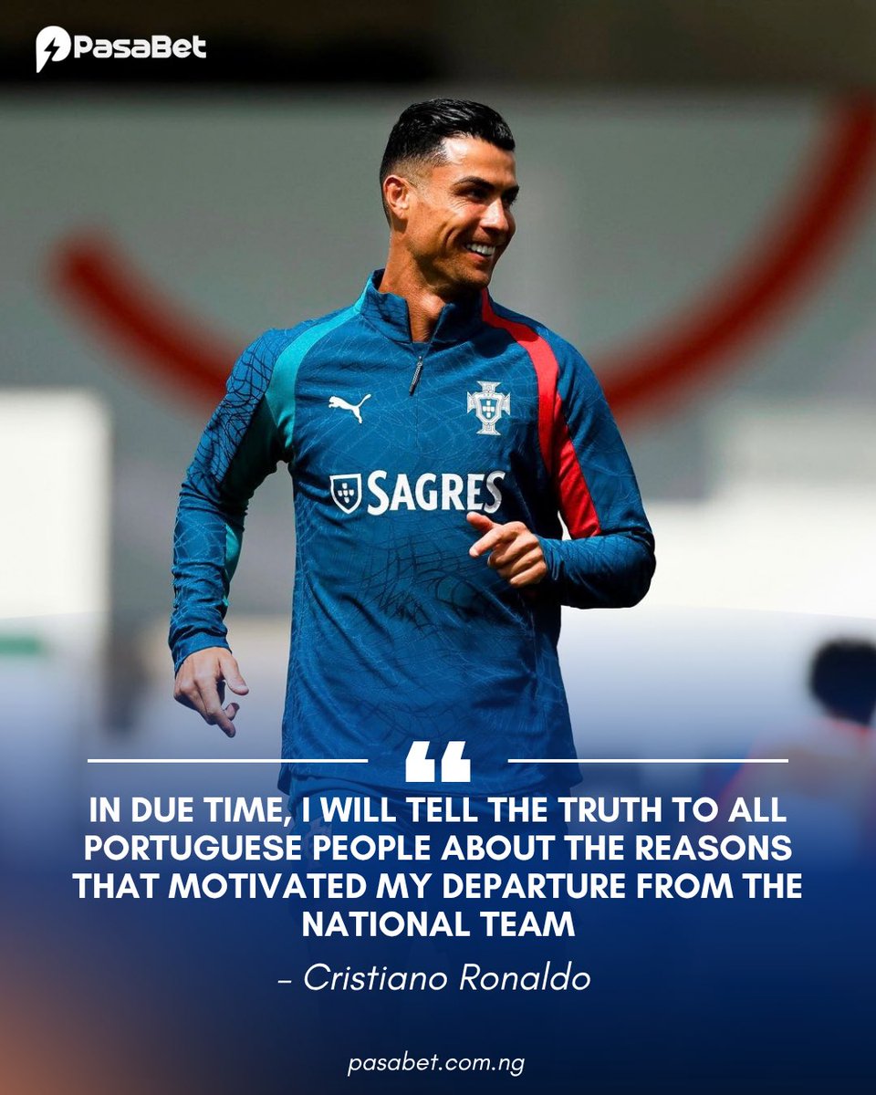 pasabethq's tweet photo. Do you think Cristiano Ronaldo will ever make a return to the Portuguese National team before he retires? https://t.co/NASDWbbF99
