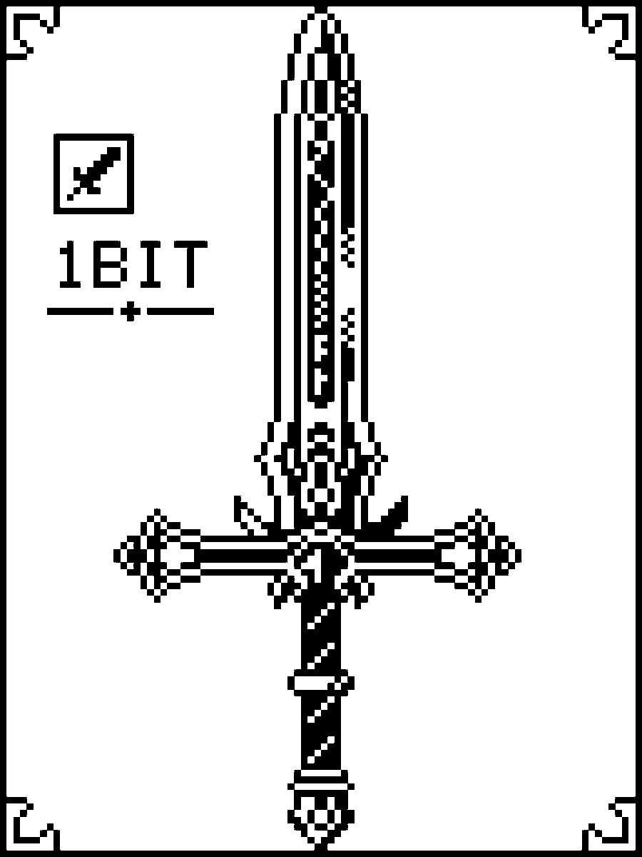 Tukeyaki_blade's tweet photo. 色なき世界に、剣が一本

Day 18 　無彩剣《カラーレス》
#ドット絵 
#pixelart 
#毎日ドット絵 https://t.co/Urw5eRhRfo