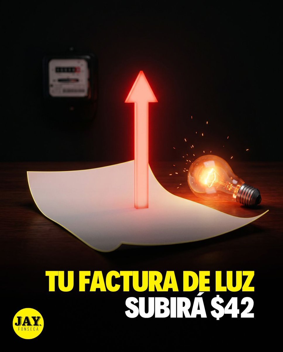 jayfonsecapr's tweet photo. ⚡️ Un cliente residencial que consume 800 kWh al mes pagará $270.86, lo que representa $42 más que el trimestre anterior, luego que el Negociado de Energía fijó el cargo por compra de combustible (FCA) en 17.3 centavos por kWh.

💰 El Negociado dejó fuera, por ahora, $17.6 millones relacionados con deficiencias en el suministro de gas de New Fortress Energy (NFE). Esta cantidad se suma a otros $58 millones previamente diferidos.

🔎 También ordenó una auditoría para revisar costos, pagos, entregas de gas y posibles créditos relacionados con NFE y el contrato de las unidades San Juan 5 y 6.

💰¿Qué vas ajustar para poder pagar $42 más al mes?  

#energía #Luz #Luma #Factura