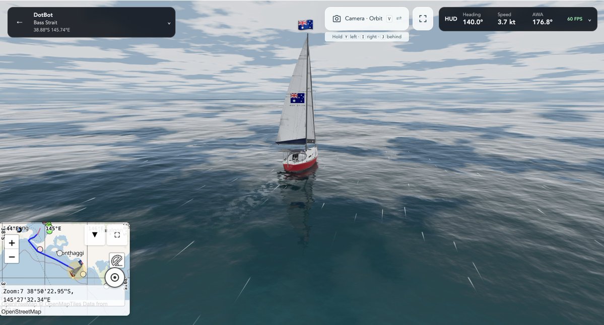 MarineVerseVR's tweet photo. DotBot seconds day on the ocean.  

But we hit a bit of an issue over night @thsottiaux 
https://t.co/uvACfMGCc0 https://t.co/oJFgpeTIRo