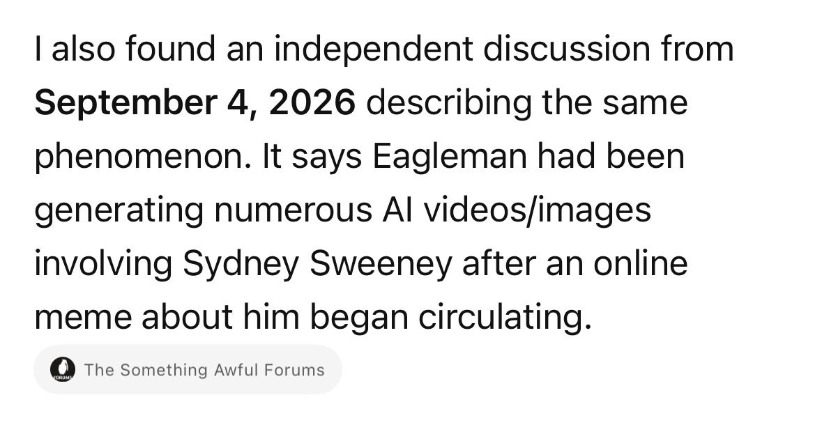 TomHShoemaker's tweet photo. @GuntherEagleman Gunther seems to enjoy creating AI slop. https://t.co/nGVtUJlo1B