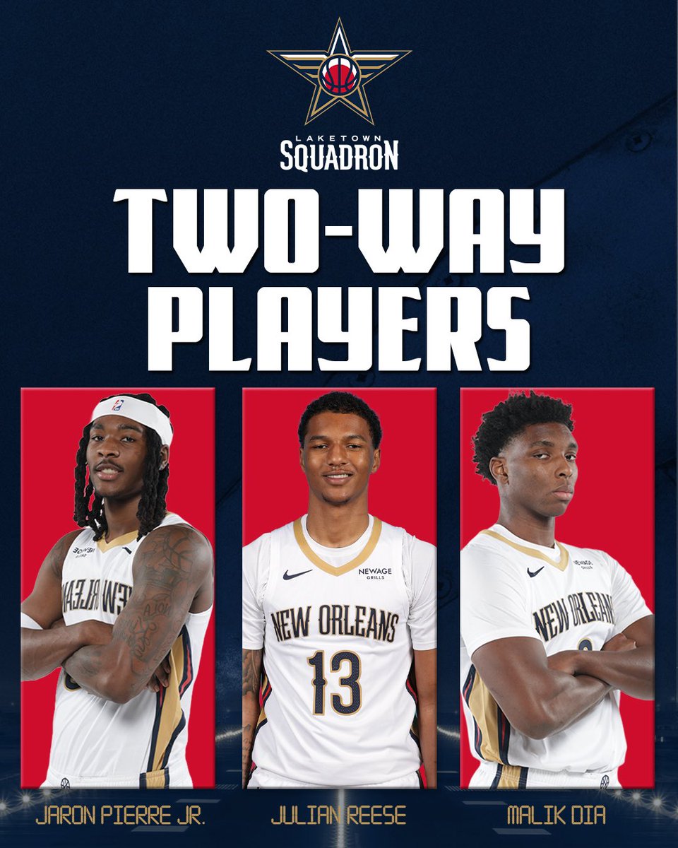 GleagueSquadron's tweet photo. Welcome your Laketown Squadron two-way players! 

Swipe to learn all about @nbagleague two-ways. 📚 https://t.co/QyOZNxAGlg