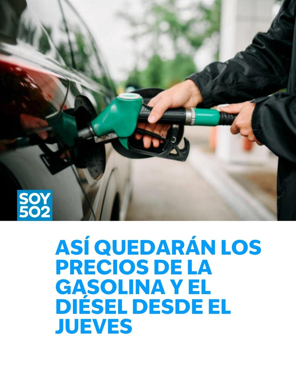 Así estarán los precios de los combustibles a partir de este 1 de octubre