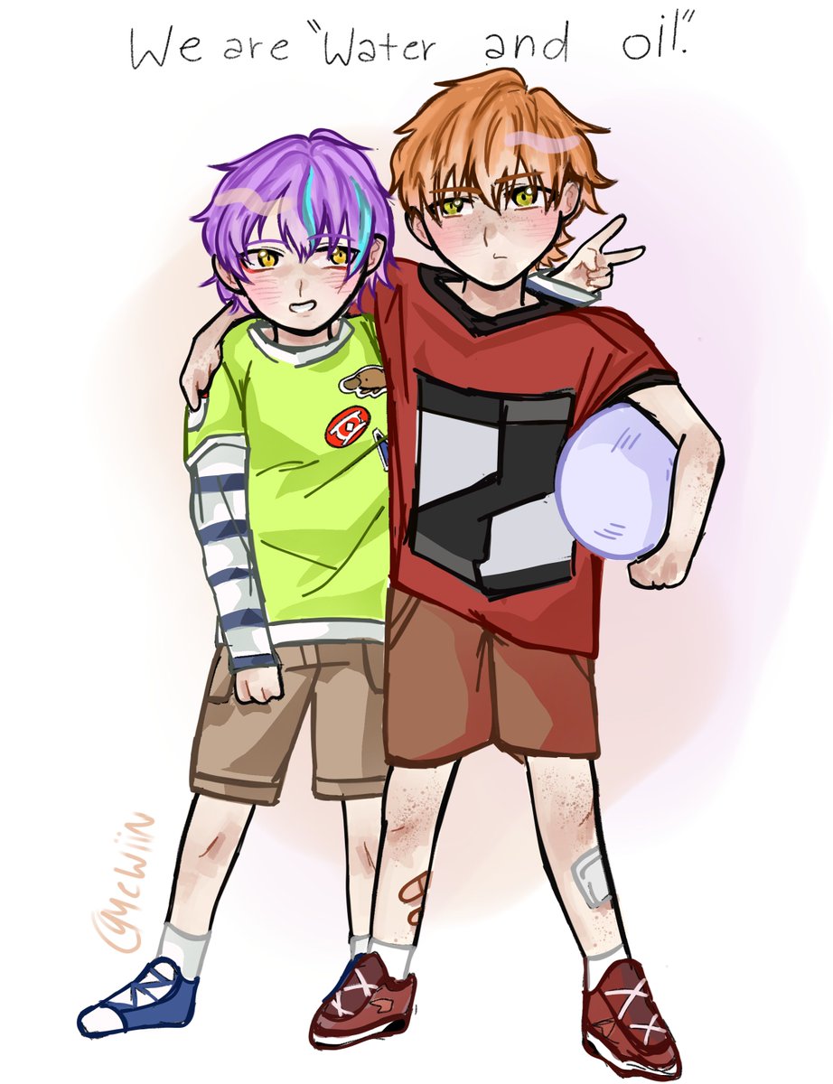 Hikarushin39810's tweet photo. Akito y rui versión kids 🎈🥞 
Son mas lindos ;( ##prsk_FA #akirui https://t.co/lCnnk8FGtp