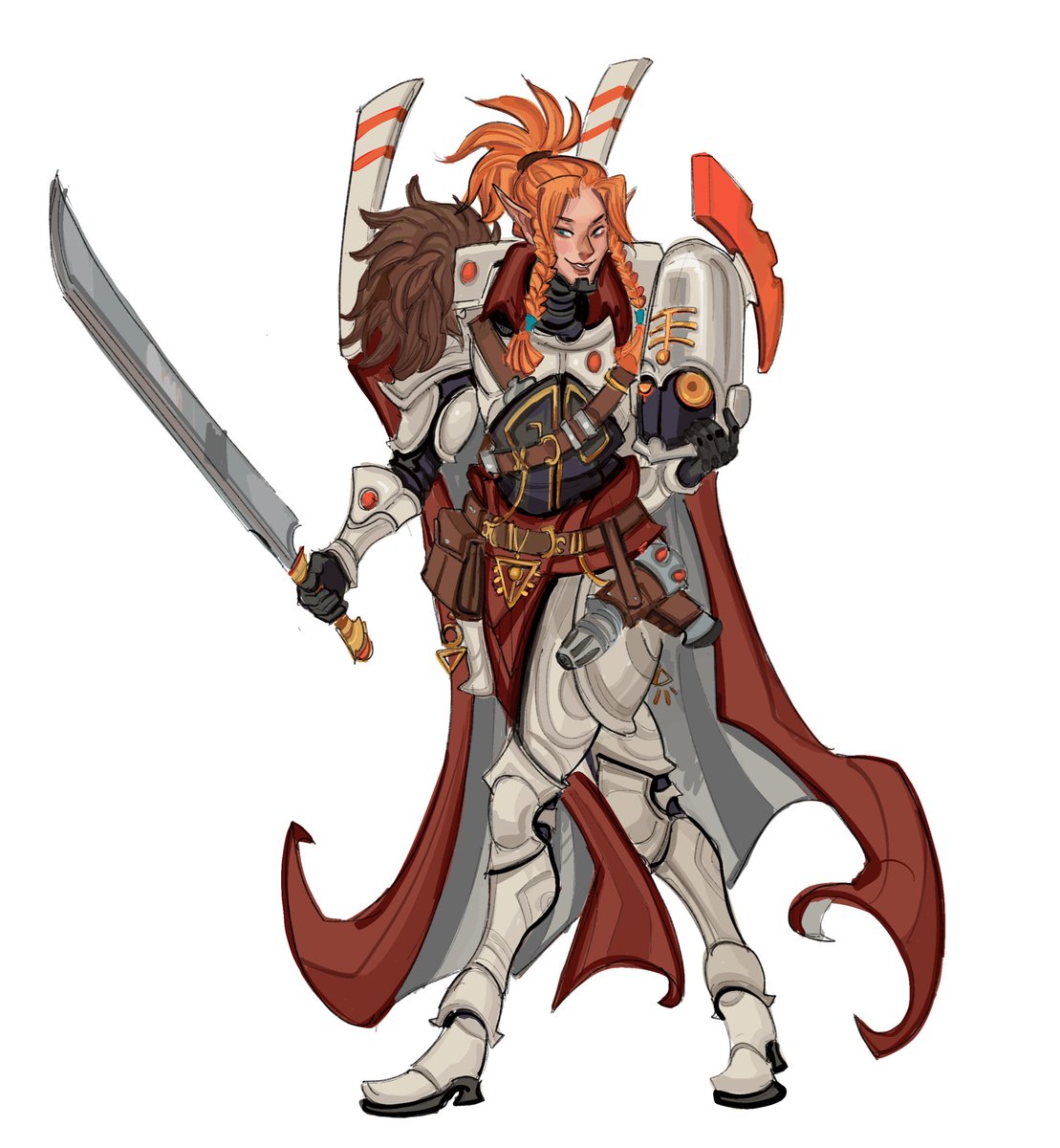 Divin_Thanatos's tweet photo. #commissionart done #Warhammer #aeldari #eldar  Space #elfe #characterdesign https://t.co/oDRPEhsp4l