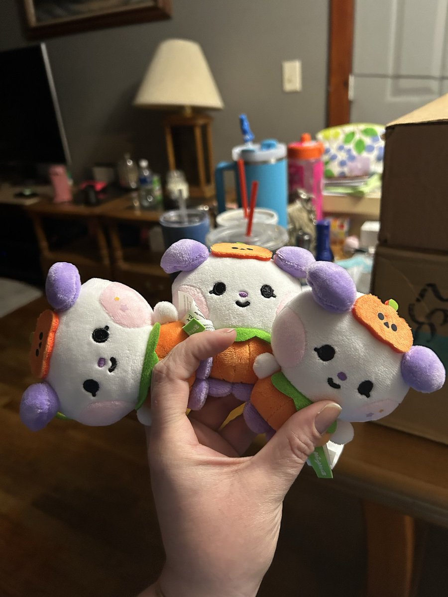 ikill3dbecka's tweet photo. Looking for trade for the Line Friends Mighteez Halloween blind boxes.  Have 3x Jjongyo, looking for 1x Mingyo (priority), 1x Saniyo, 1x Tyuyo, or 1x Ddangyo #ateez #atiny https://t.co/NwNeD3aRba