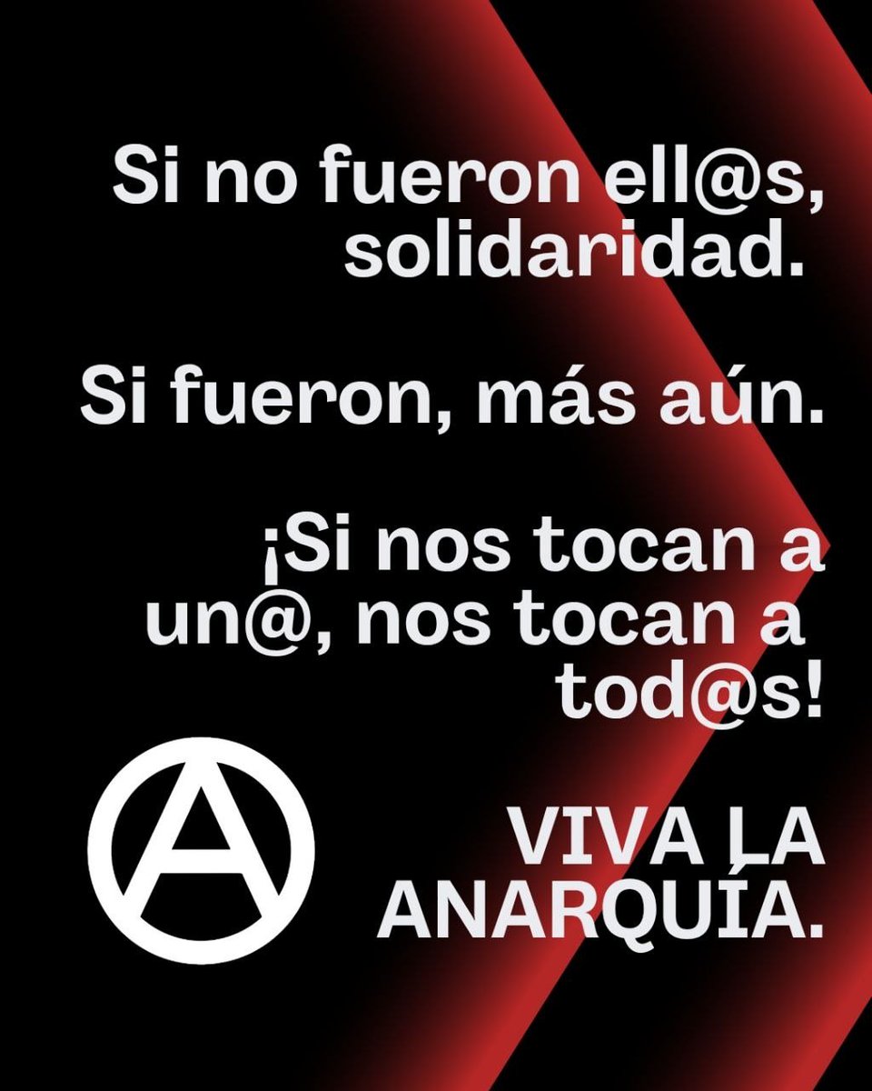 AnarquistasCL's tweet photo. En solidaridad con l@s detenid@s en Sevilla por odiar a los nazis https://t.co/P8zwsRFlac