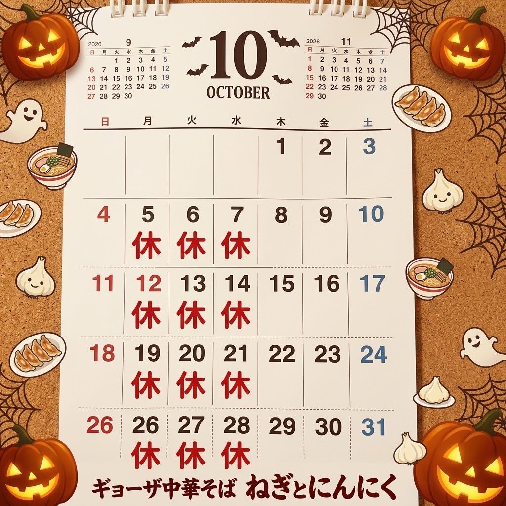 matsuefarm's tweet photo. １０月の定休日です。
よろしくお願いいたします🙇 https://t.co/CYIXGgcX86