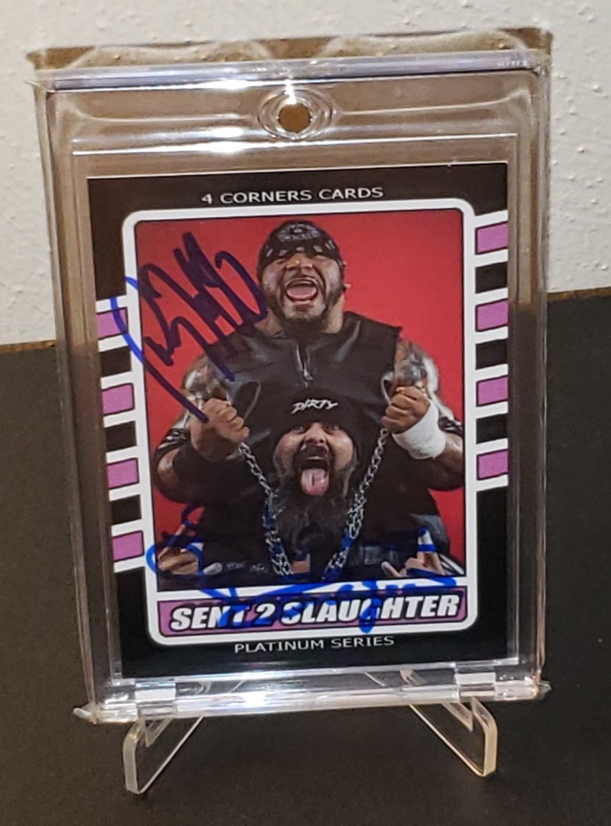 SWF_YouTube's tweet photo. #wrestlingcardwednesday

- 2025 Topps Universe WWE #155 Razor Ramon 

- 2026 Topps Universe WWE #216 Razor Ramon

- 4 Corners Cards Platnium Series autographed Sent 2 Slaughter (Dan Maff &amp; Shawn Donovan) card

#wrestlingtradingcards
#wrestlingcards https://t.co/GHOC4jMqbF