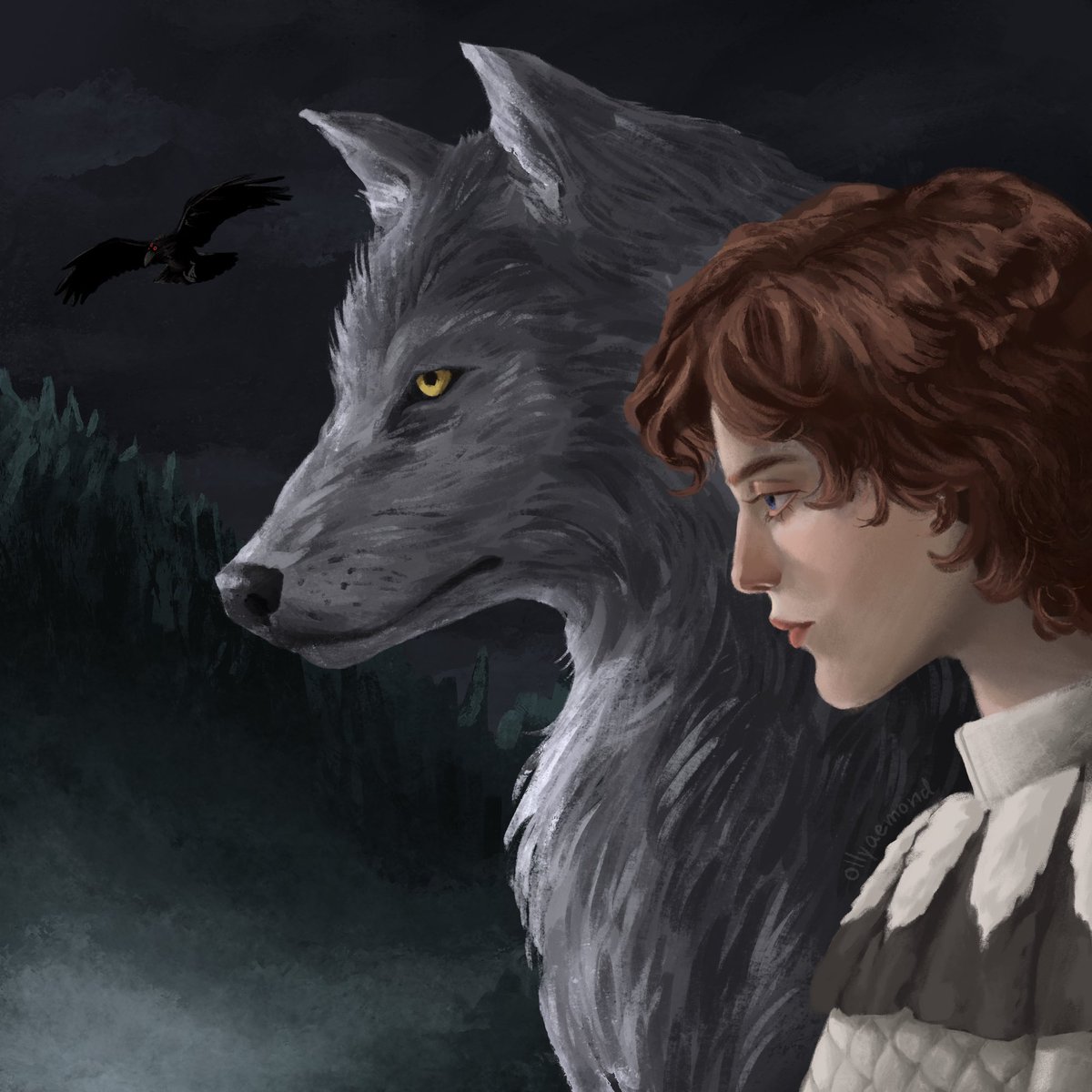 ollyaemond's tweet photo. Bran and Summer and the Three Eyed Raven https://t.co/Dp3iOScrts