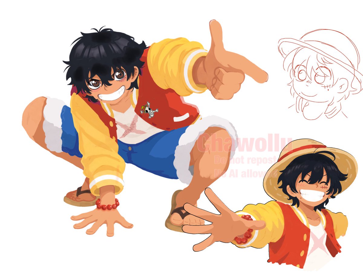 Chawollu_'s tweet photo. Finally got an iPad so now I can draw properly!!! I liked the outfit I gave him so I drew it again… 
Daily Luffy 21

#onepiece
#ONEPIECE〜 
#LuffyOfTheDay 
#luffy https://t.co/Tvu0svlSf2