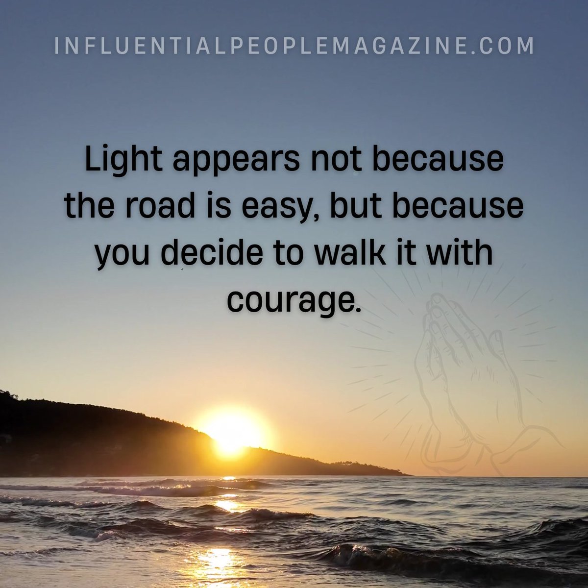 InfluentialPeo1's tweet photo. #lightappears #light #notbecausetheroadiseasy #road #easy #decide #walkitwithcourage #walk #courage #influentialpeople #influentialpeoplemagazine #quoteoftheday #checkitout #inspire
https://t.co/2JScSmG8qf https://t.co/H0PR6H1wN4
