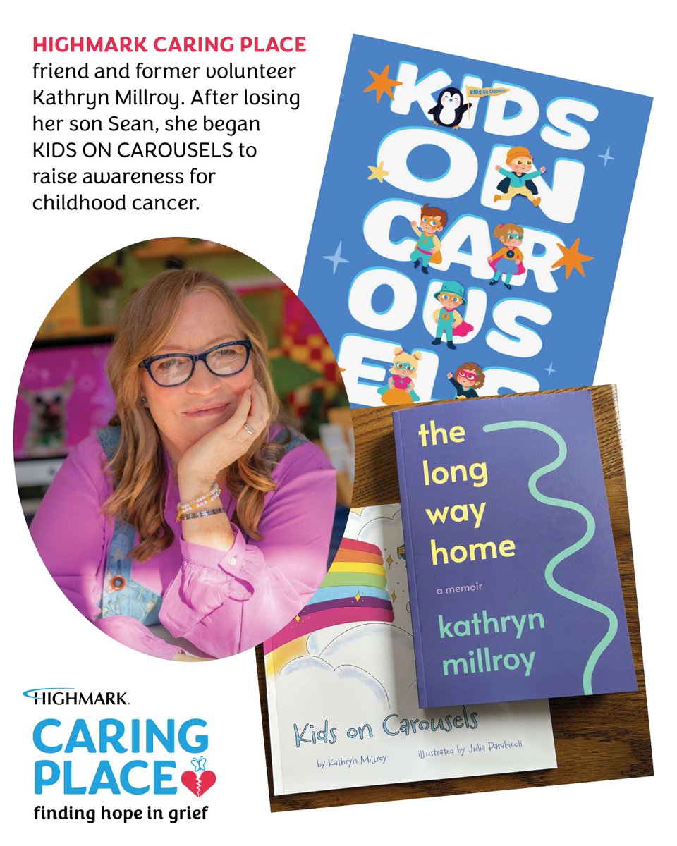 HighmarkCaring's tweet photo. SEPT: Childhood Cancer Awareness, @HighmarkCaring honors former volunteer Kathryn Millroy. After losing her son Sean, she began Kids on Carousels to raise awareness for childhood cancer. https://t.co/7R1UWG974p. https://t.co/HQqGHkx3NP #ChildrensGriefAwarenessDay #KidsOnCarousels https://t.co/Xkc8HyUxTn