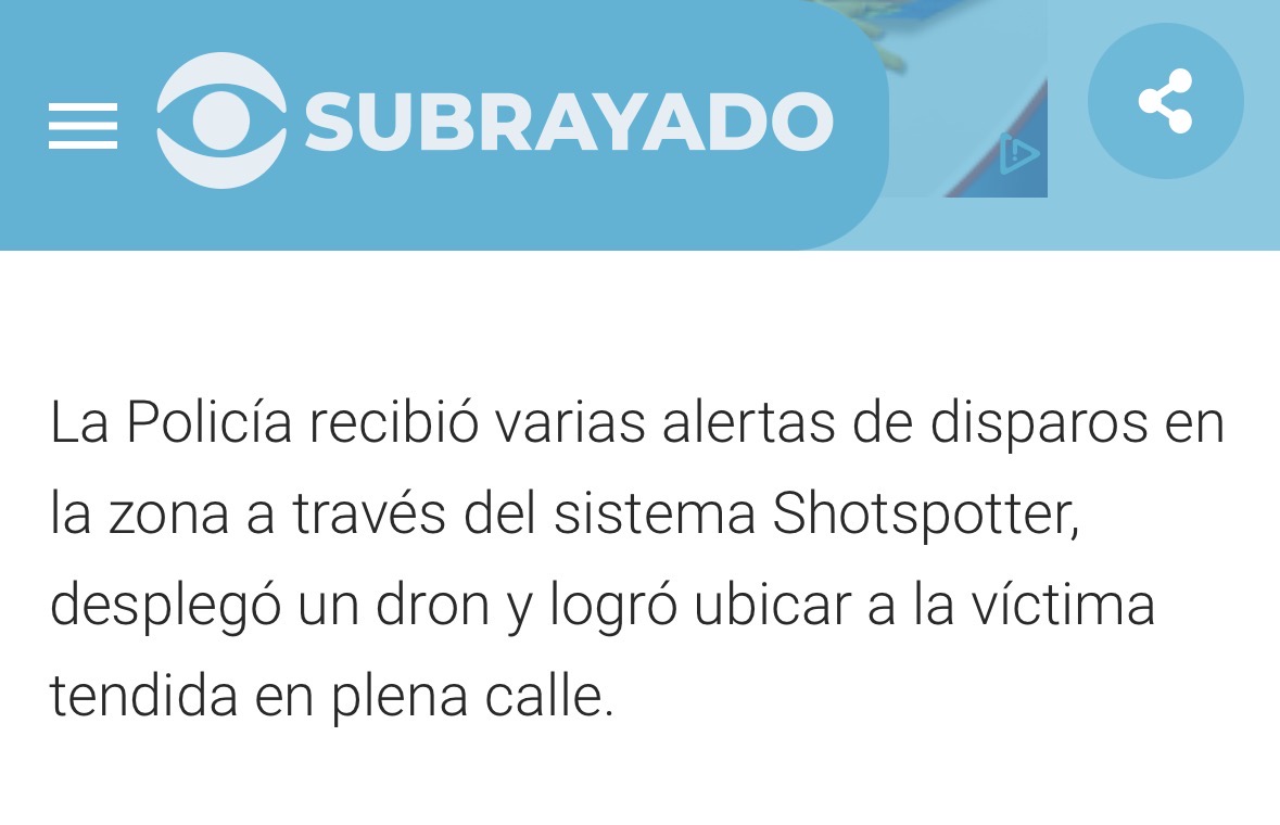 jemagin's tweet photo. Otro ejemplo de cómo la tecnología, bien aplicada e integrada, puede marcar la diferencia. 🚨  

En Cerro Norte, #Uruguay, las alertas de #ShotSpotter permitieron detectar los disparos y activar la respuesta policial. Un dron de primera respuesta llegó al lugar y permitió localizar a la víctima.  

Detección. Localización. Respuesta. ⚠️  

Y lo que comenzó con una alerta de disparos terminó con un procedimiento policial que permitió detener a dos personas requeridas por el homicidio.  

Cuando las tecnologías trabajan integradas, la información contribuye de manera efectiva en materia de seguridad pública.  
#SoundThinking
@soundthinking_
#ShotSpotterSavesLives #ShotSpotterSalvaVidas