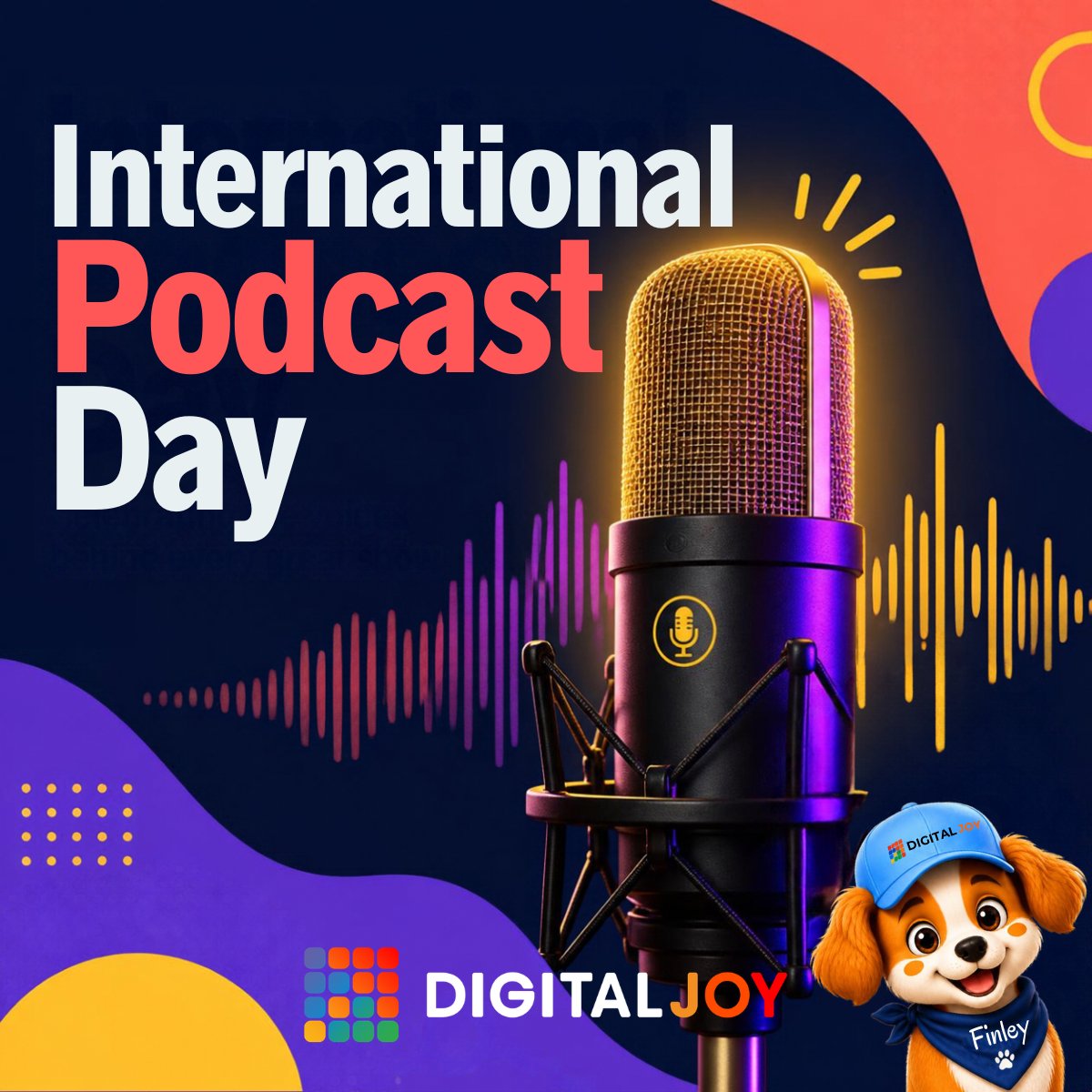 digitalj0y's tweet photo. Happy International Podcast Day! 🎙️
Today, we’re celebrating the podcasters, producers, journalists, creators, and teams behind the mic who keep us informed, entertained, and inspired. 🎧
#Podcasting #ContentCreation #Storytelling #MediaTech #DigitalMedia #DigitalJoy https://t.co/Ix0G2HkEIJ