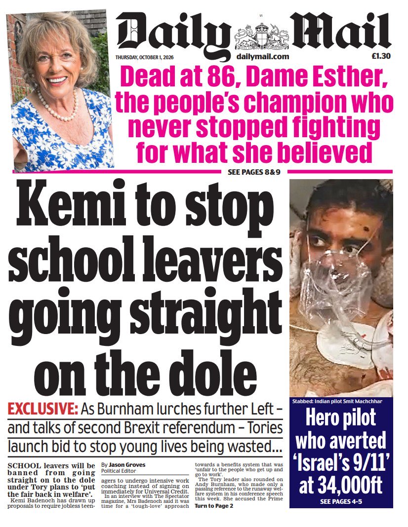 dan_djs_'s tweet photo. Common sense from @KemiBadenoch on the front page. Again 💙😎 https://t.co/rIWFhtiHFm