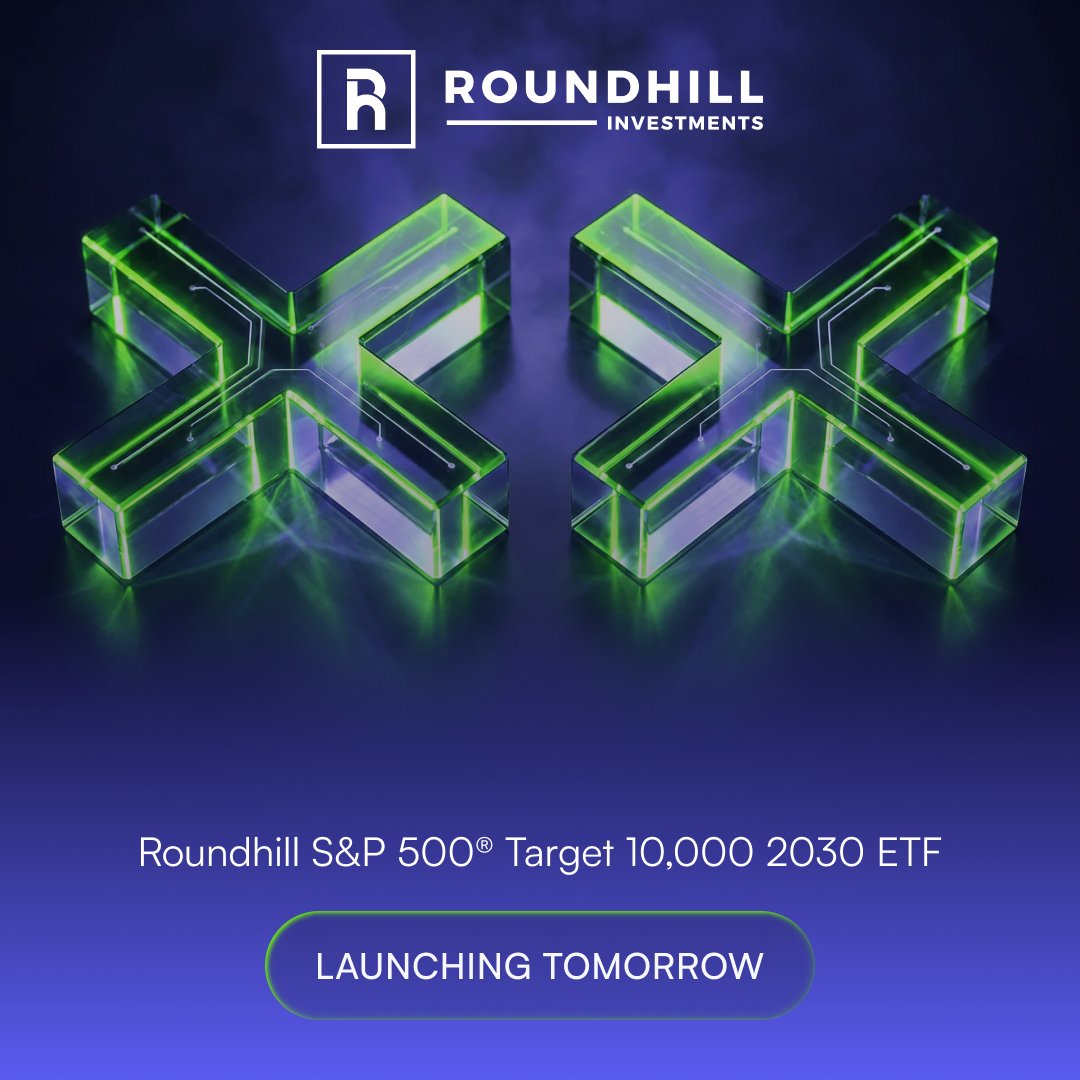 roundhill's tweet photo. Tomorrow, leverage gets a longer horizon. The Roundhill S&amp;P 500 Target 10,000 2030 ETF $XX launches with options-based exposure to the S&amp;P 500 through a portfolio of long-dated call options with no daily reset. 

Learn more: https://t.co/nZecBabrf6 https://t.co/yHhXBcMyIA