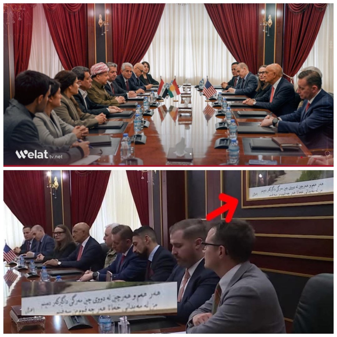 PanKurd2028's tweet photo. Mesud Barzani'nin, tom barracka Verdiği Mesaj:

Ben Sefin Dağı’yım, Hala varım, 
Nesiller boyunca işgalcinin ölümüne tanıklık ettim.
Mücadele alanında kök salmış halde duruyorum. https://t.co/tVEHoyZ0OI