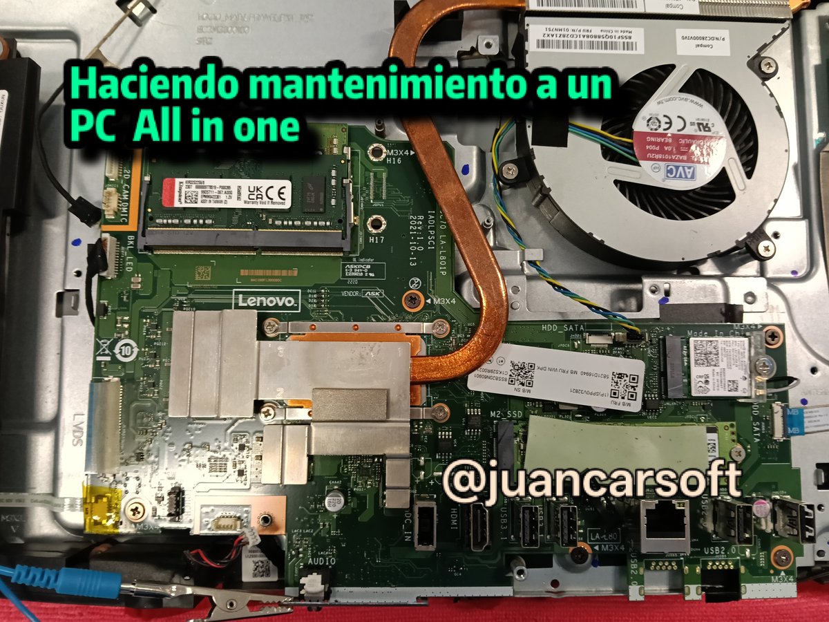 juancarsoft's tweet photo. Haciéndole mantenimiento a un computador todo en uno, es de mucho cuidado y solo debe ser manipulado por un experto en computadoras para evitar un daño al equipo.. sígueme en las redes sociales como @juancarsoft #juancarsoft #SantaMarta #systems #x #informatica https://t.co/qfRsus4dBT