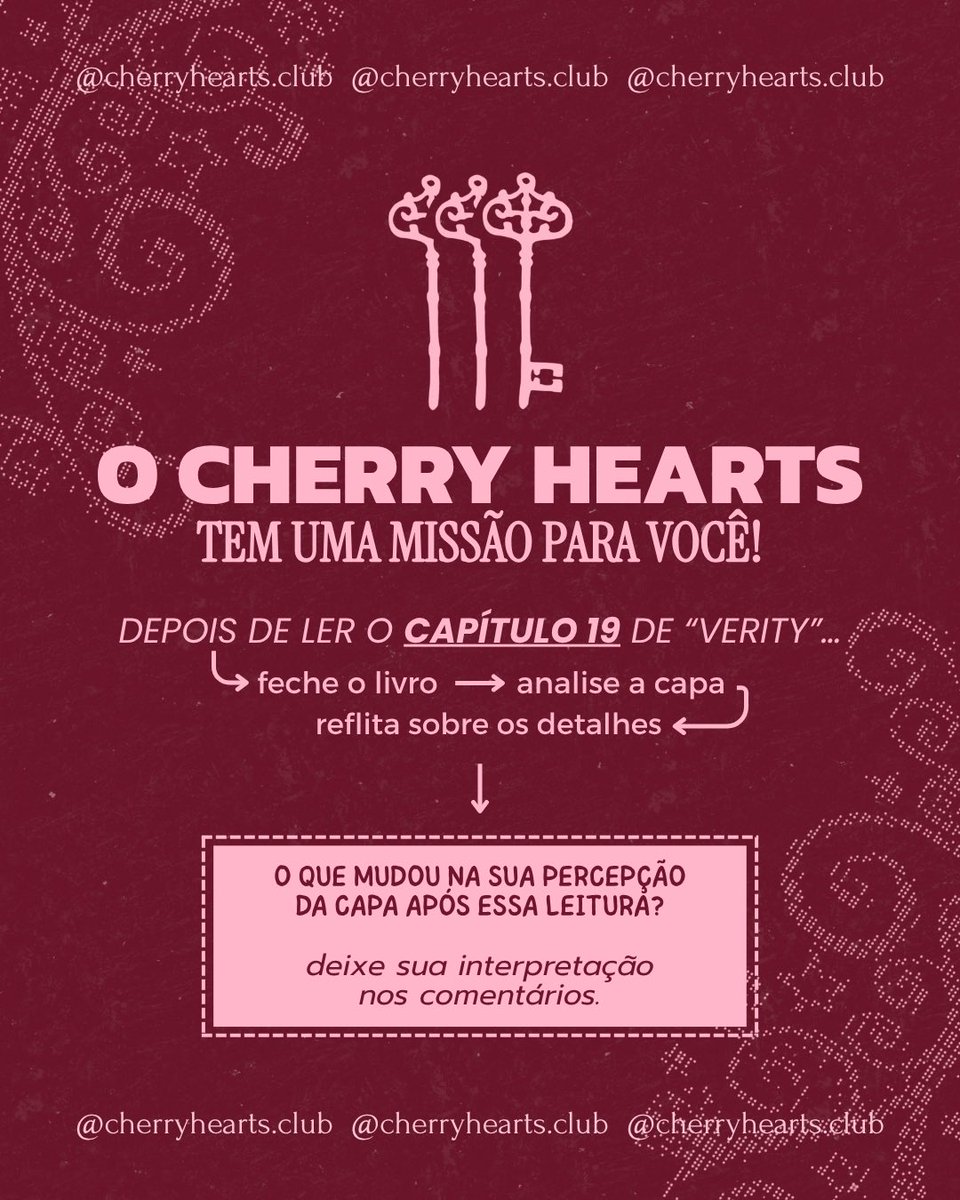 cherryheartsc's tweet photo. Talvez você nunca mais olhe para essa capa do mesmo jeito. 

🗝️ Depois desse capítulo, será que verity ainda parece a mesma? fechou o livro? então chegou a hora de olhar para a capa de novo. Existem detalhes que talvez tenham ganhado um significado completamente diferente… 🔍 https://t.co/gsdzkc8GRs