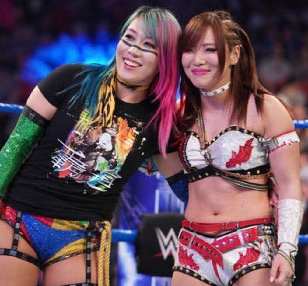 ThomasFireSet's tweet photo. My favorite tag team of all time 
KABUKI WARRIORS 
#Wewantkairi #Kairi #Pirateprincess #Nextvoyage #Asuka #Empress #Empressoftomorrow #KabukiWarriors https://t.co/Rbu03io5P8
