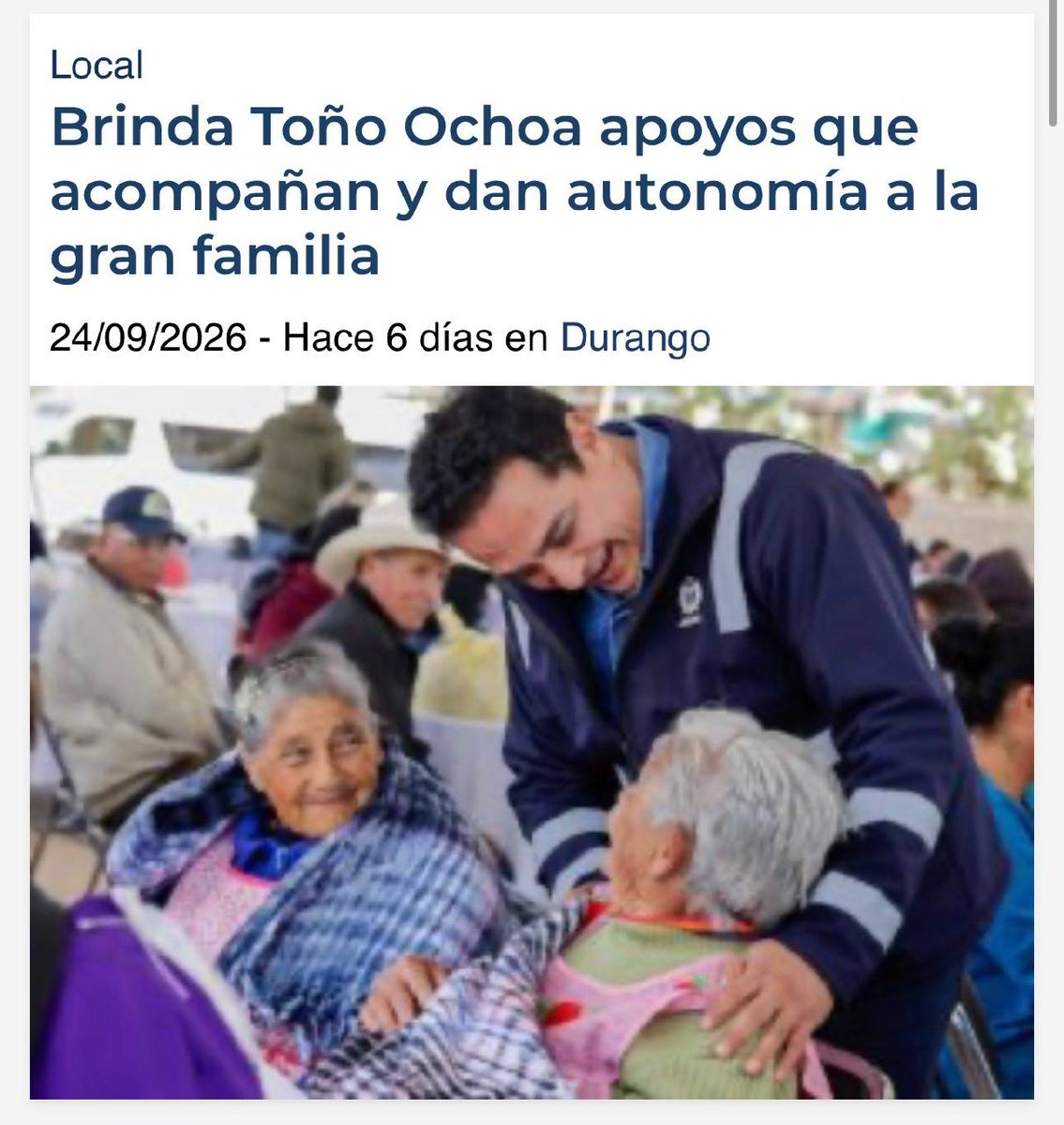 Ciudadanos_x_Mx's tweet photo. oigan q gran idea eso de q la comida vaya a las casas de los q no caminan. el apapacho express si fue un acierto d toño #ElCaminoQueNosUne https://t.co/43EIc7a07P