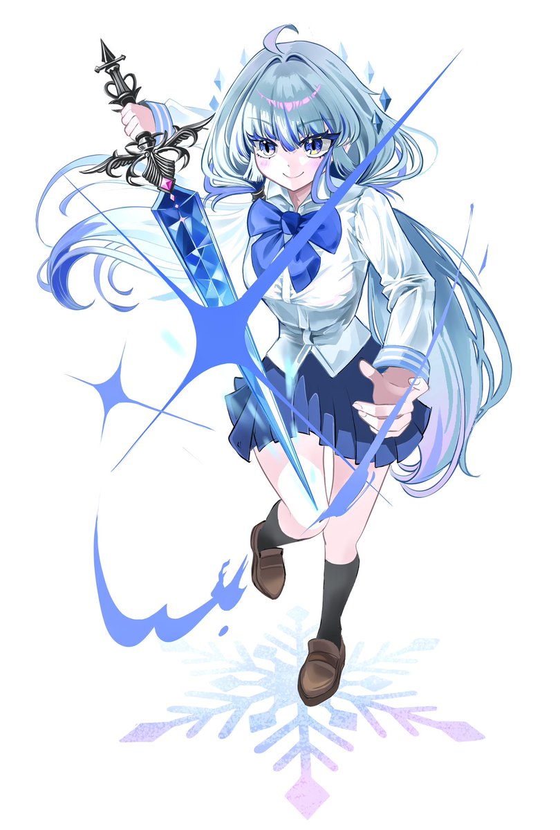 ya_Nya123's tweet photo. #oc 
슬슬 춥다..
감기 조심하세요🥶🧊🩵❄️ https://t.co/6sFVrqDmzw