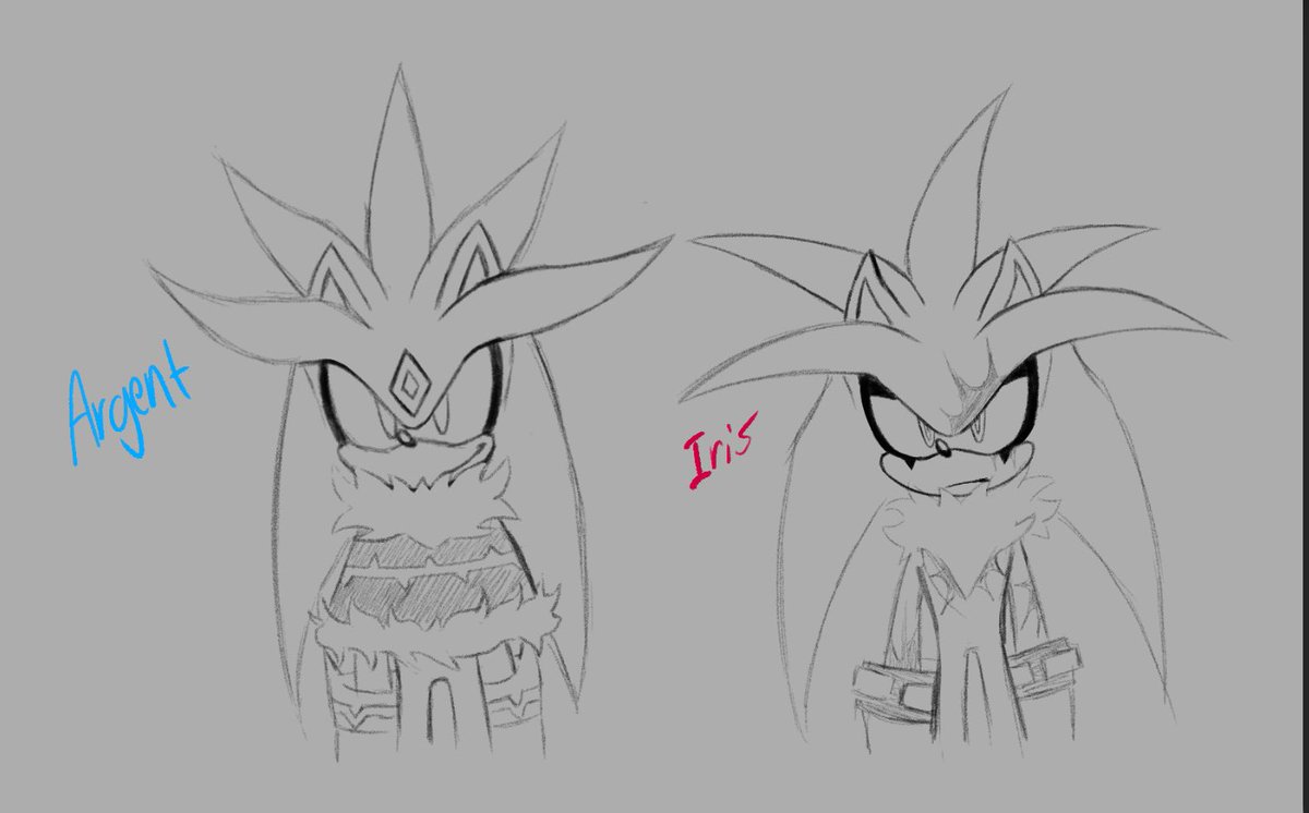 Ark_Brsh's tweet photo. Argent and Iris (Basically his version of Venice) 

Iris is still mostly a wip design but I like what I have so far 

#Silverthehedgehog #Silverart https://t.co/iVle93nivv