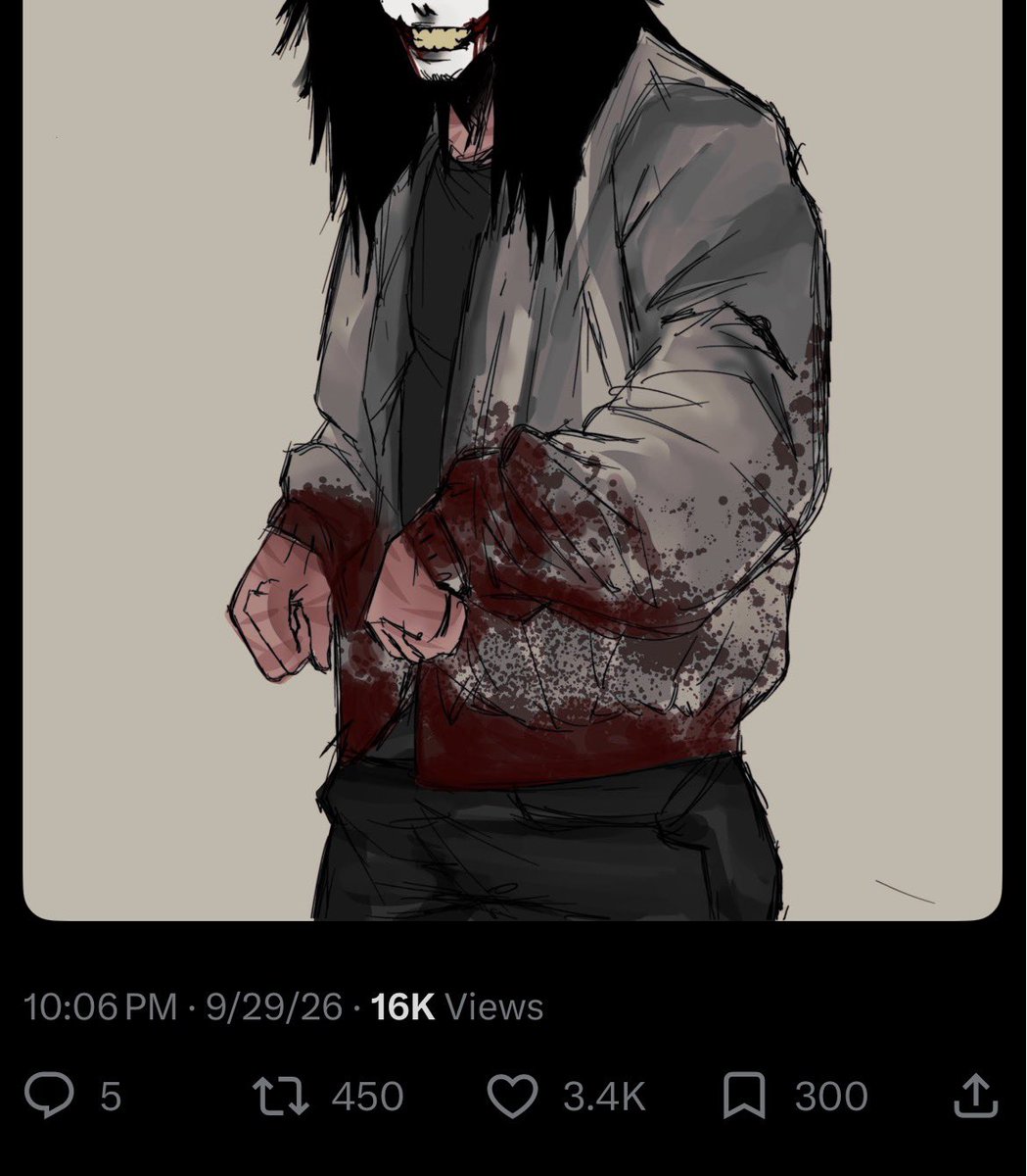 fawphaa's tweet photo. Didn’t know I would’ve gotten this much attention from this doodle. Thank you guys, yall are amazing. 🖤🔪 https://t.co/MXTpgNfjzf