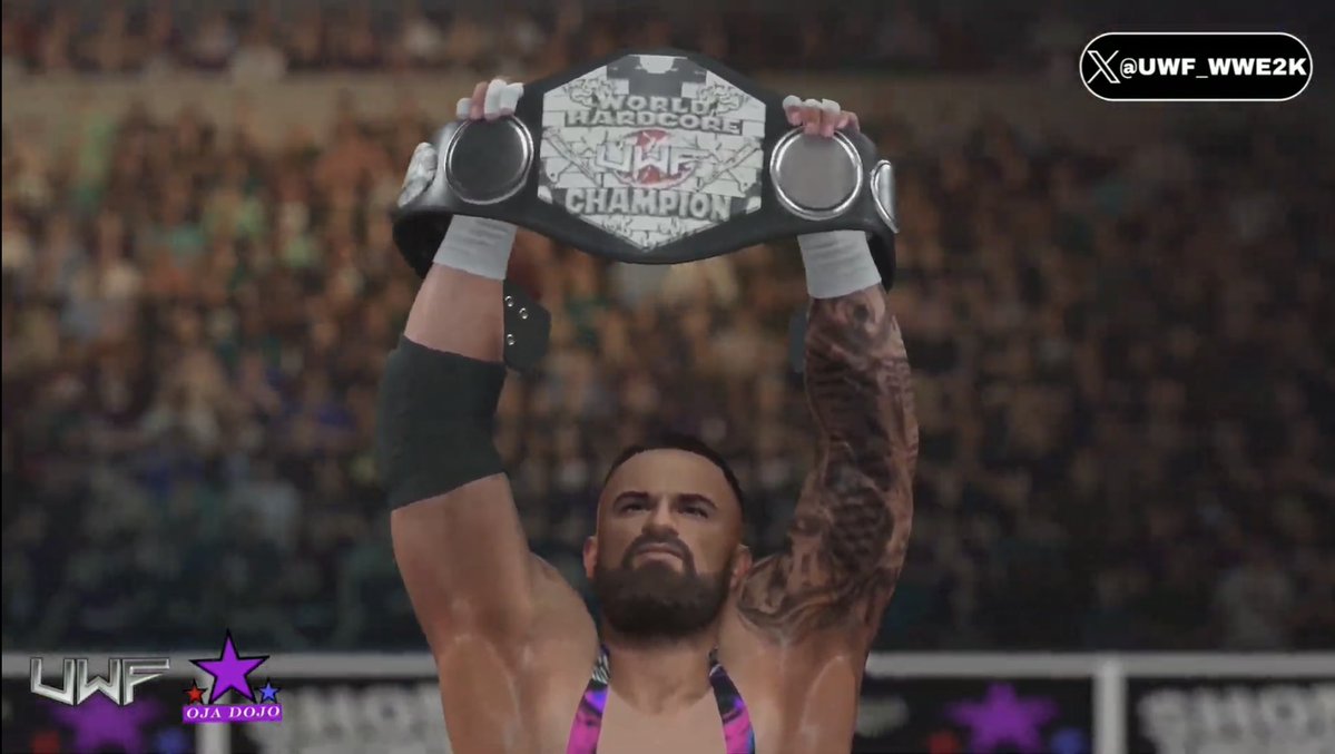 NorthStone34's tweet photo. I Told Yall.. Ill Cash In The High Roller Contract On My Time.. And I Did It.. I CLAIMED MY FIRST EVER CHAMPIONSHIP IN CAW SO AYE UWF! WELCOME TO THE JOYRIDE OF THE HAMMERSTONE! https://t.co/vYMoIsRHWZ