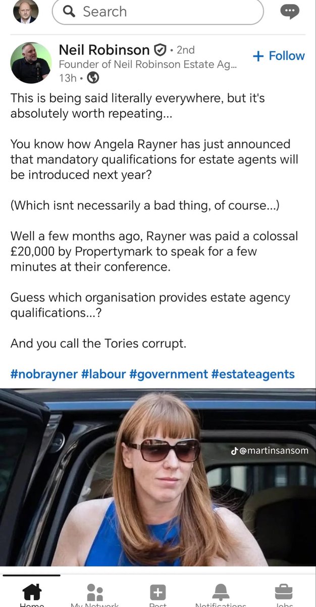 DaveKent101's tweet photo. Would Angela Rayner care to comment or explain the below? Yet another ‘coincidence’🙄
Introducing qualifications for Estate Agents BUT guess what?
🤔🤔🤔 https://t.co/GzwKVpWDSR
