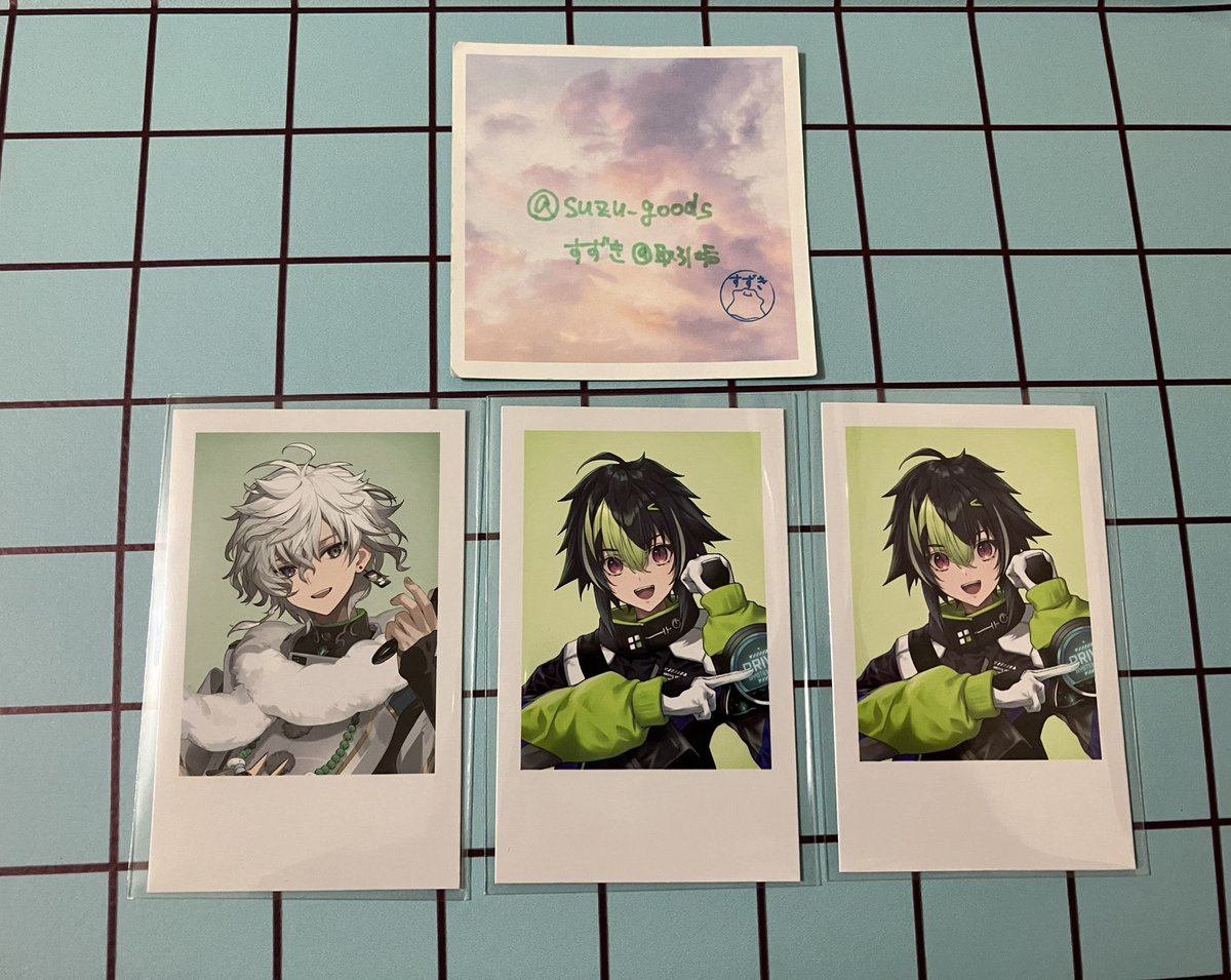 suzu_goods's tweet photo. 【交換】
にじさんじ　MECHATU-A
Standard Goods Vol.9　チェキ風カード

譲)画像1枚目

求)
画像2枚目　各1
画像3枚目　Another Style Goods　何枚でも

郵送、都内手渡し可能。

条件の合う方いらっしゃいましたらよろしくお願いいたします。 https://t.co/Xtr8HZduNI