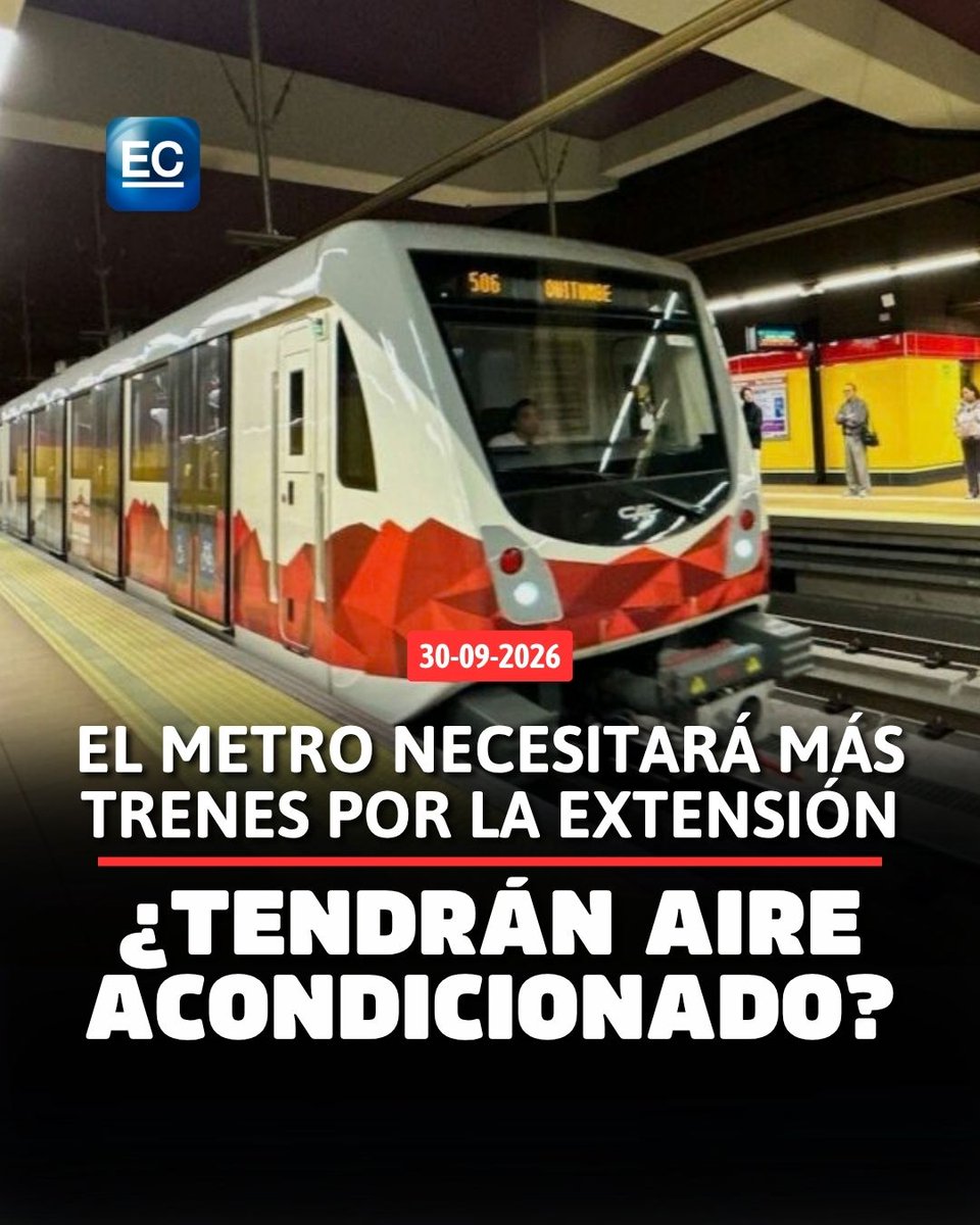 elcomerciocom's tweet photo. https://t.co/rYIgGnXA4O 👉 El Metro crecerá al norte y necesitará ampliar su flota https://t.co/vgQsTNa3QQ