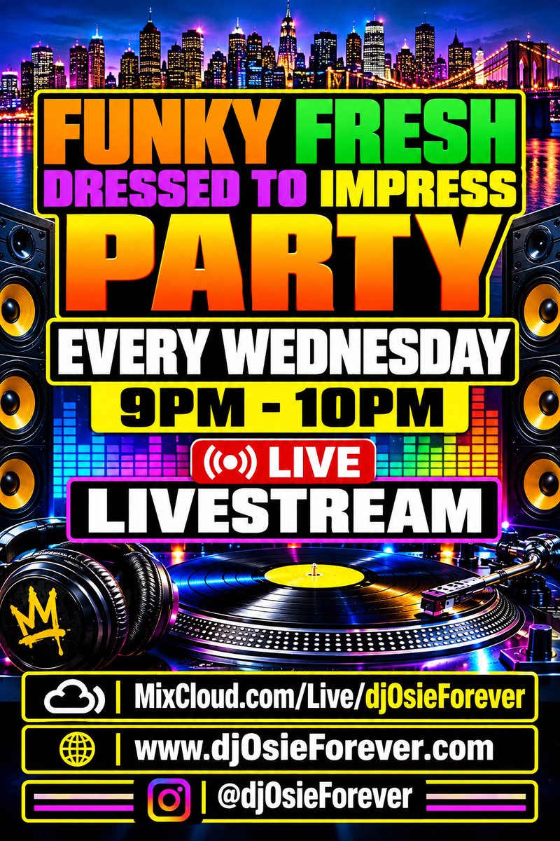 DJOSIEFOREVER1's tweet photo. https://t.co/yNk9T6Gwga
9pm-10 Pm Every Wednesday 
True Skool Hip Hop https://t.co/6S3qV6AWMc