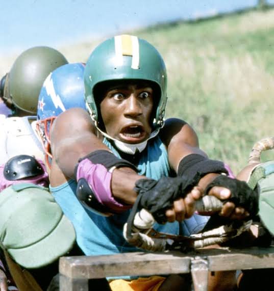 landofthe80s's tweet photo. "Cool Runnings" starring John Candy opened in theaters 33 years ago, October 1, 1993. 

BITE-SIZED FACT | The Disney comedy was inspired by the Jamaican bobsled team's debut at the 1988 Winter Olympics. #90s https://t.co/oIkjnflcwI