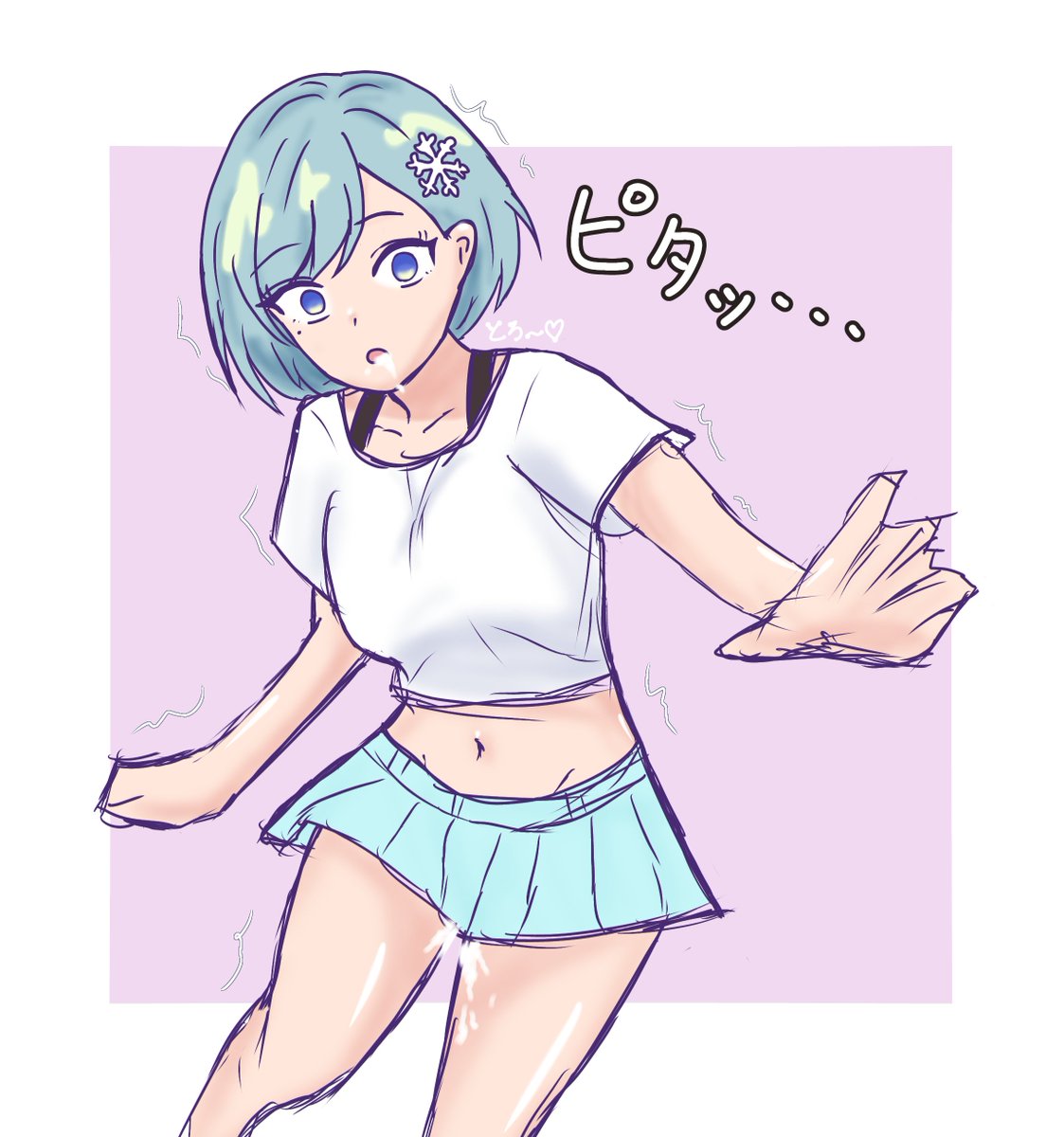 shizu_874's tweet photo. 時間停止されてる間に何かされたうちの子⏱ https://t.co/drlHCnoyoU