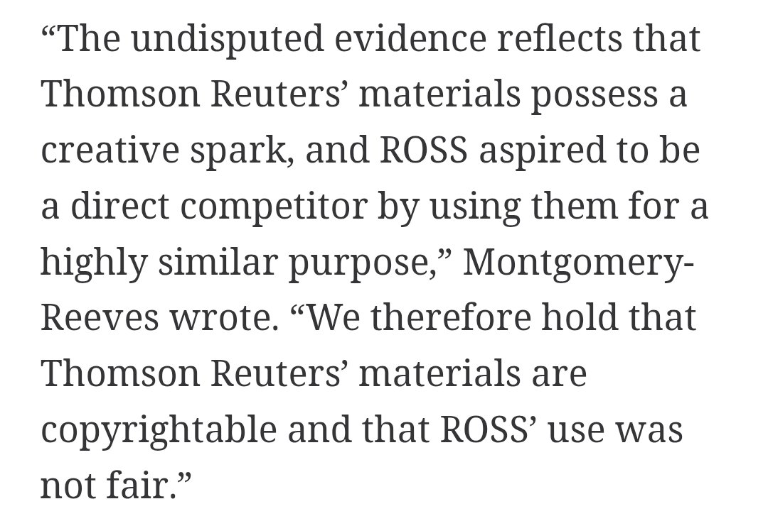 SamuelDeats's tweet photo. AI TRAINING OF COPYRIGHTED MATERIAL IS NOT FAIR USE!!!! https://t.co/czVOEDiQDI