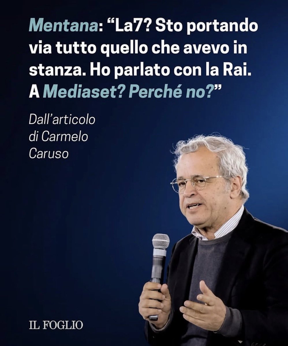 ValterRimini's tweet photo. 🚨 Mentana si conferma per quello che è, uno che prende le notizie Ansa e le divulga al Tg non è un giornalista.
Perfetto per Tele Meloni Rai, si portasse anche Gaia Tortora. https://t.co/PymVsKcHIu