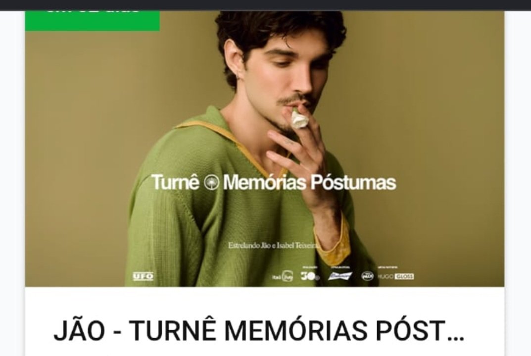 Mister3Eri's tweet photo. PQP EU VOU VÊ O JÃO, MDS EU AMO MINHA AMG EU NUNCA TIVE UM PICO DE FELICIDADE TÃO GRANDE NA MINHA VIDA QUANTO AGORA https://t.co/2h58Y89nlD