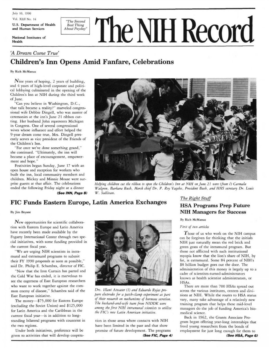 theNCI's tweet photo. In June 1990, @TheChildrensInn opened after years of planning. Dr. Philip Pizzo, then chief of NCI’s Pediatric Branch, had first envisioned the idea 9 years earlier: a family-centered residence where children participating in research at @NIH could stay with their families. https://t.co/puEkGQ9IRO