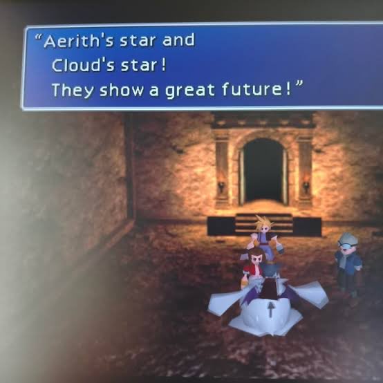 L0velive3's tweet photo. Cloud and Aerith are the definition of star-crossed lovers. There was never a debate about it until AC and CC made some of the fandom delusional. You can tell the people getting mad at this never played OG. Not only does loveless mirror their story, Nomura loved Romeo and Juliet https://t.co/7k6ozBWkE1