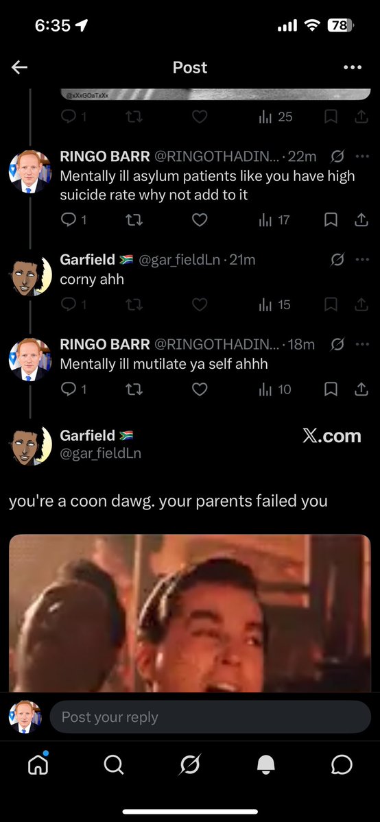 RINGOTHADINGO's tweet photo. Mentally ill coontroongoy blocked me https://t.co/PoYkszvnuQ