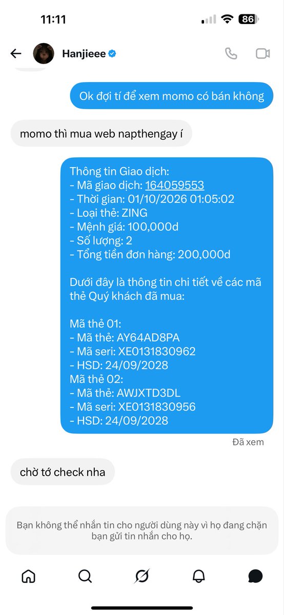blckOP_001's tweet photo. Tôi ở đây để test để các bạn không bị tốn tiền ngu vì bị scam.

+ đây là scam nhé https://t.co/LcBavGi1pu