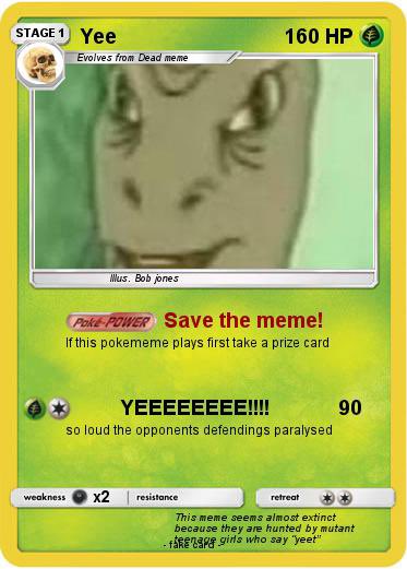 Yeetarded420's tweet photo. I was going through my Yeekomon collection today and whipped this card outta nowhere 🤯 was shocked to see the wrangler strangler in the wild! In ethereum:0x9ac9468e7e3e1d194080827226b45d0b892c77fd we trust ✊ https://t.co/EDySYN9XaY